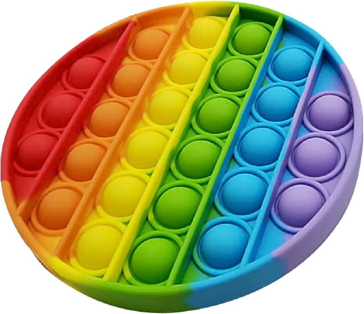 Premium Kwaliteit Pop-It Fidget | Anti Stress Speelgoed | Tik-Tok Fidget | Cirkel Regenboog