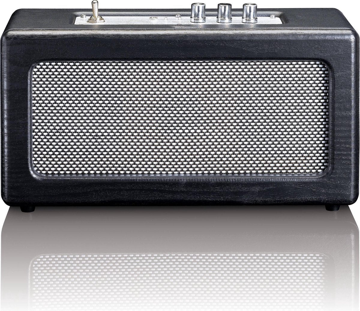 Lenco BT-300 - Bluetooth speakers in retro design  - Zwart