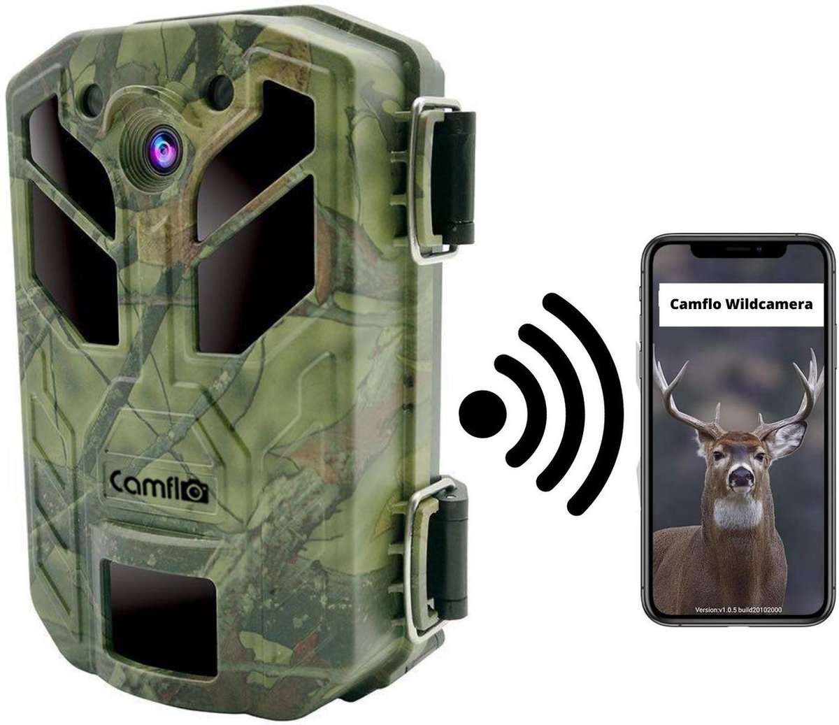 Wildcamera met Nachtzicht en Wifi - 30 MP & 4K Ultra HD Video - Incl. SD kaart 32GB en 8 AA Batterijen – Wildcamera voor buiten - Jachtcamera – Observatiecamera – Wild camera