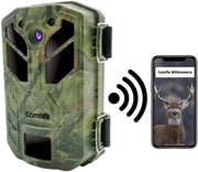 Wildcamera met Nachtzicht en Wifi - 30 MP & 4K Ultra HD Video - Incl. SD kaart 32GB en 8 AA Batterijen – Wildcamera voor buiten - Jachtcamera – Observatiecamera – Wild camera
