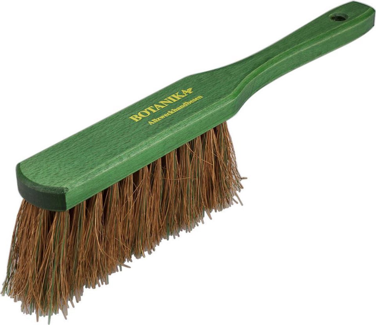 Kokoshaar harde stoffer/handveger groen voor buiten - Schoonmaakartikelen/Tuingereedschap