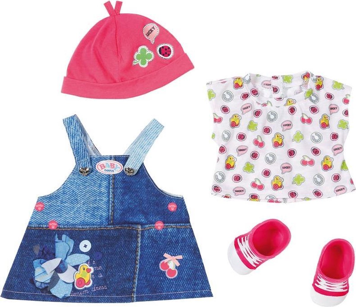 Baby Born Deluxe Kledingset Met Schoenen Roze