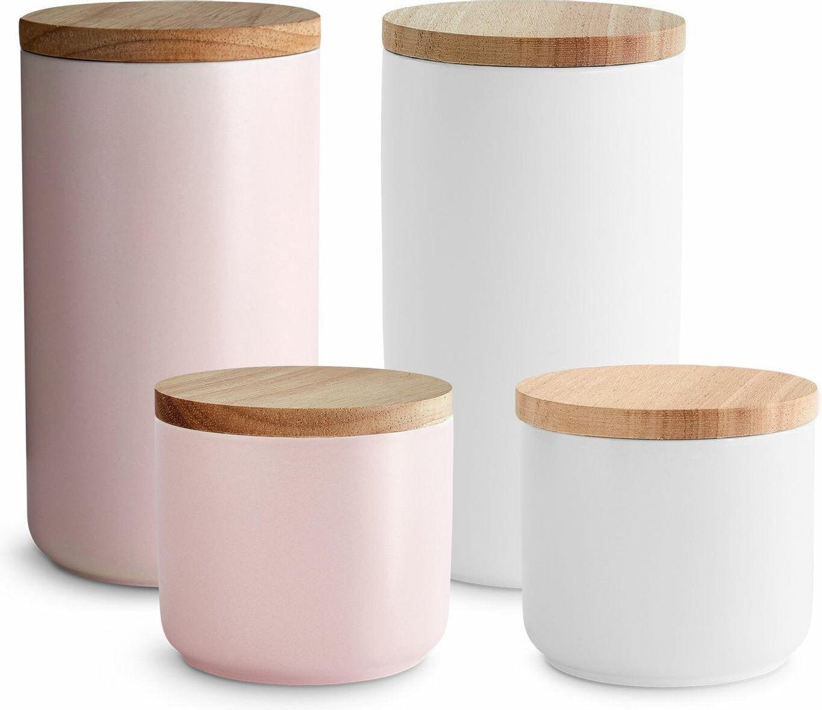 Keramiek voorraadpotten Sweet Scandi - Set 4-delig