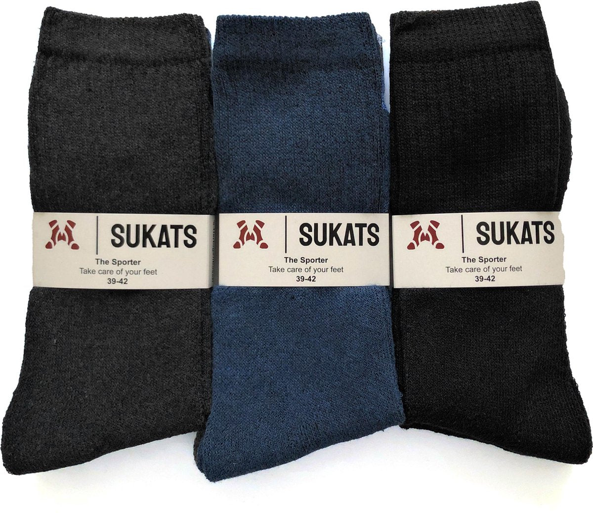 Sukats - Sportsokken - Meerdere Maten - 39-42 - 6 Paar - Kleurenmix - Multifunctioneel