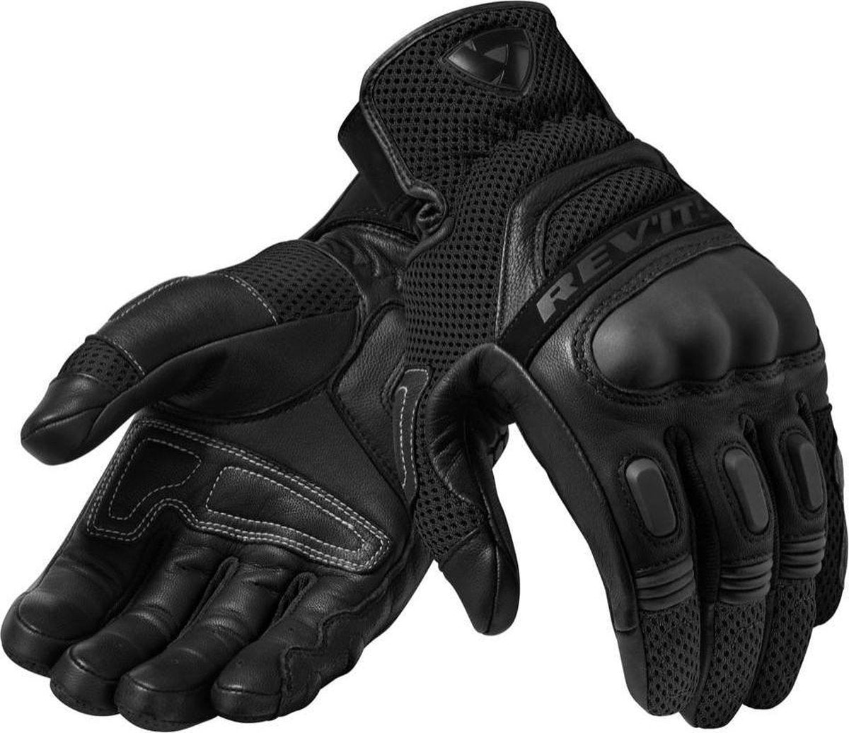 REV'IT! Dirt 3 Black Red Motorcycle Gloves 2XL