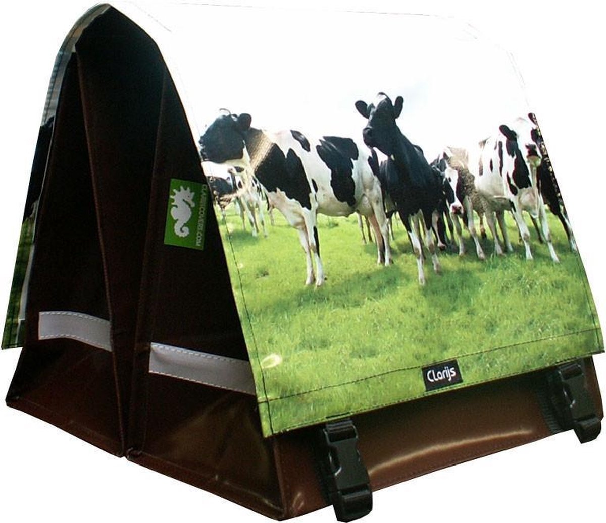 Dubbele Clarijs Fietstas Cow 38L Bisonyl