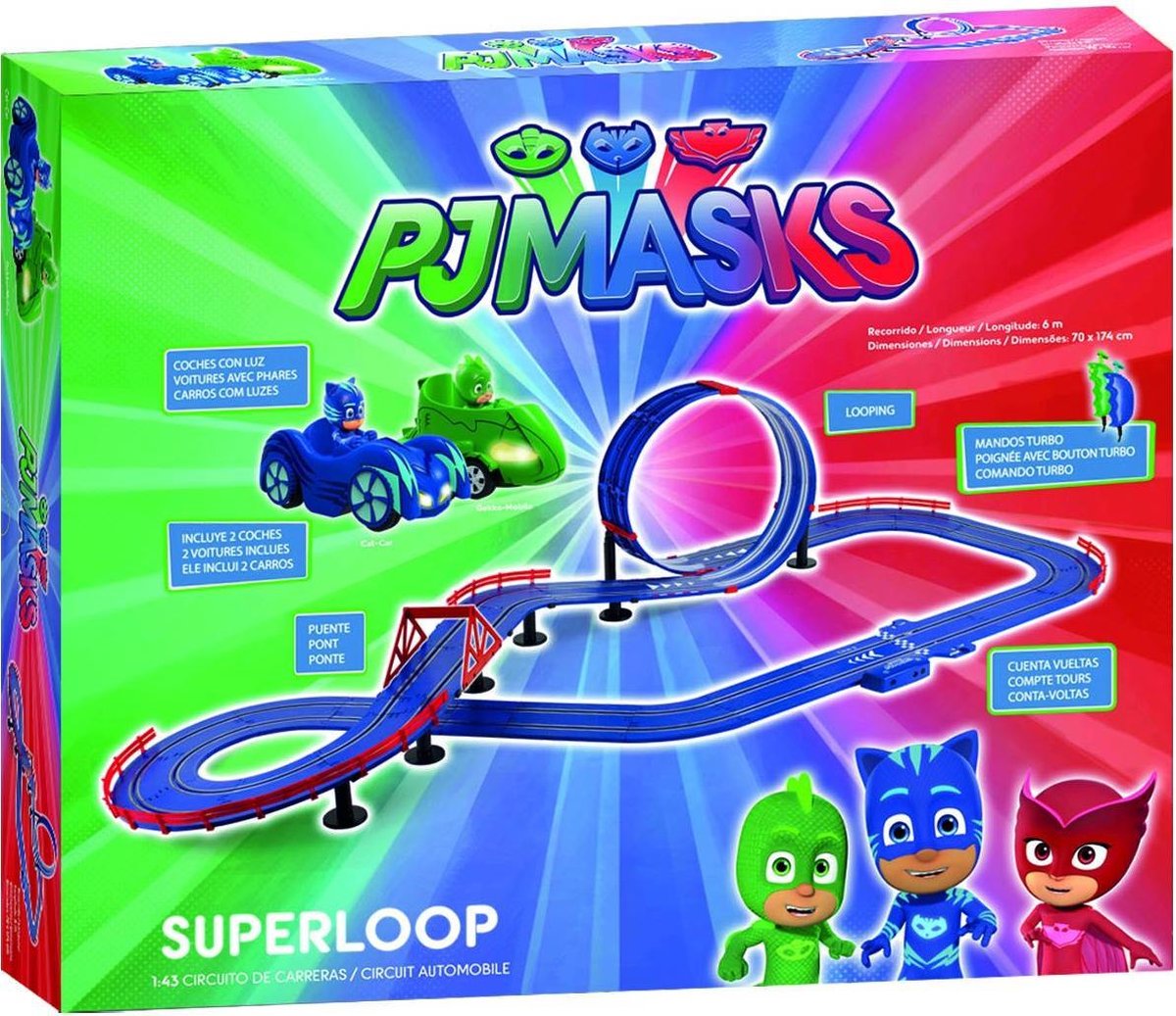 PJ Masks Superloop racebaan 6 meter - 1:43