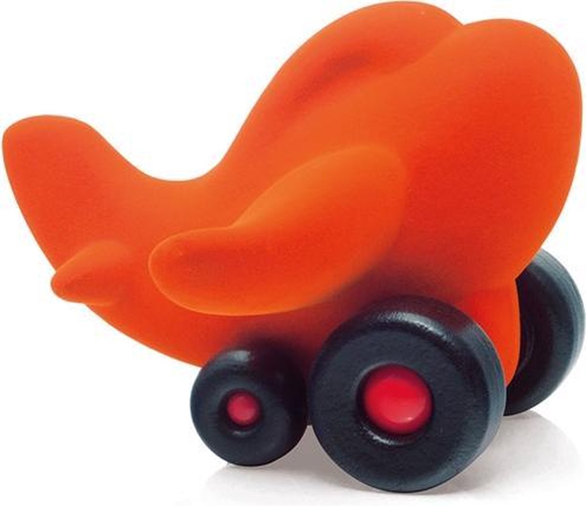 Rubbabu - Vliegtuig groot (oranje)