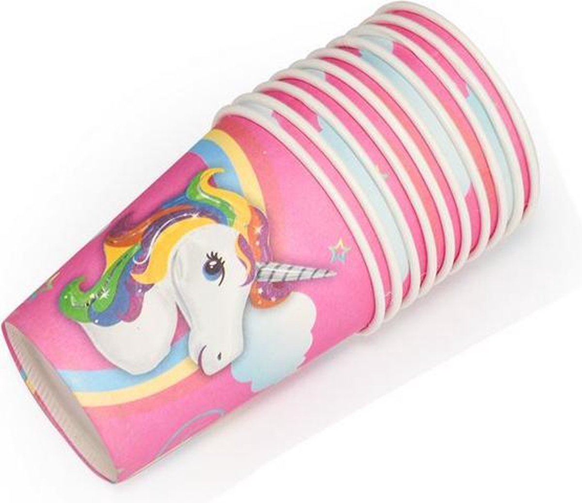 10 stuks unicorn kartonnen bekers