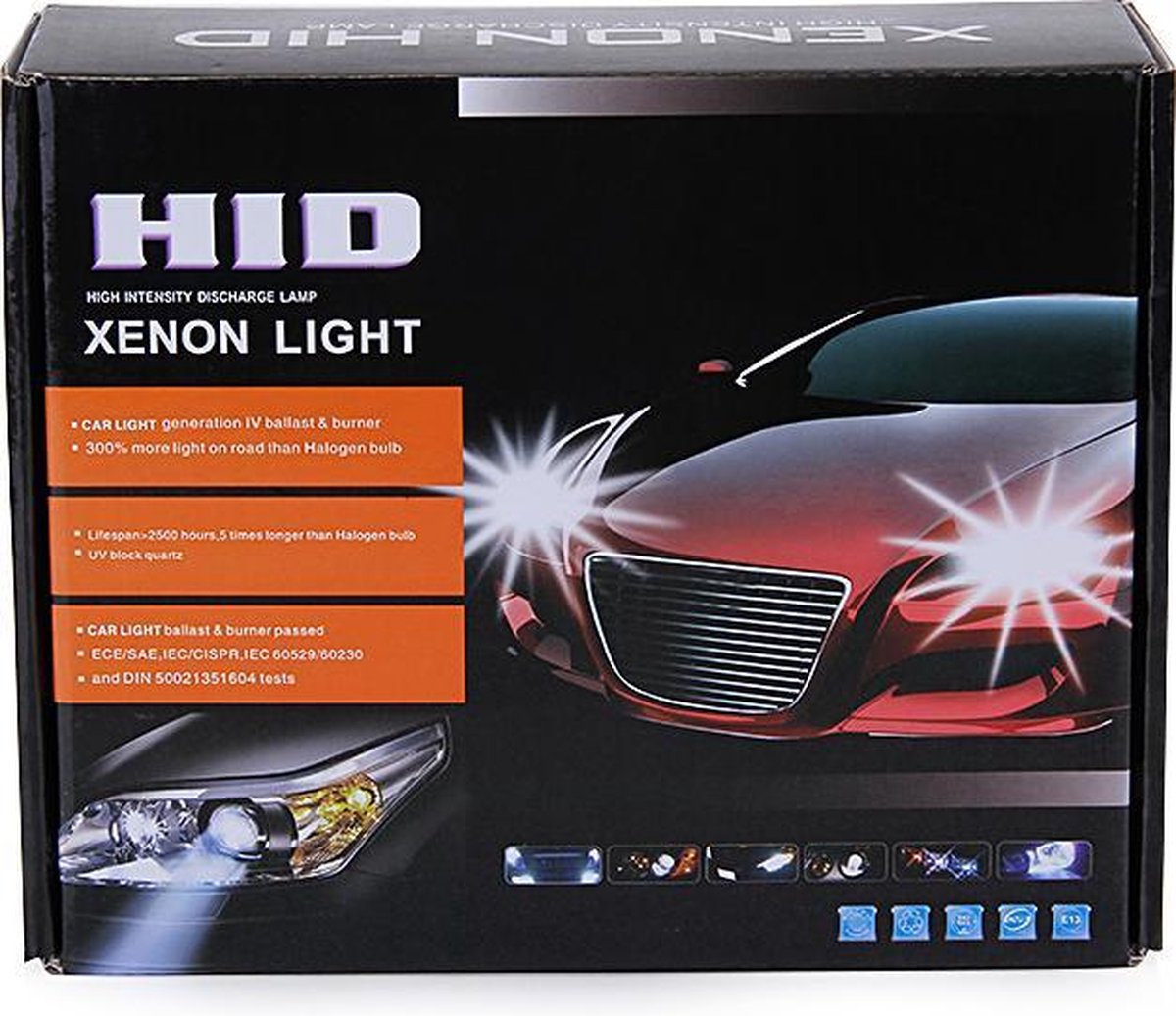 H7 HID Xenon Conversie Kit 35W 6000K (H7 Single Beam)