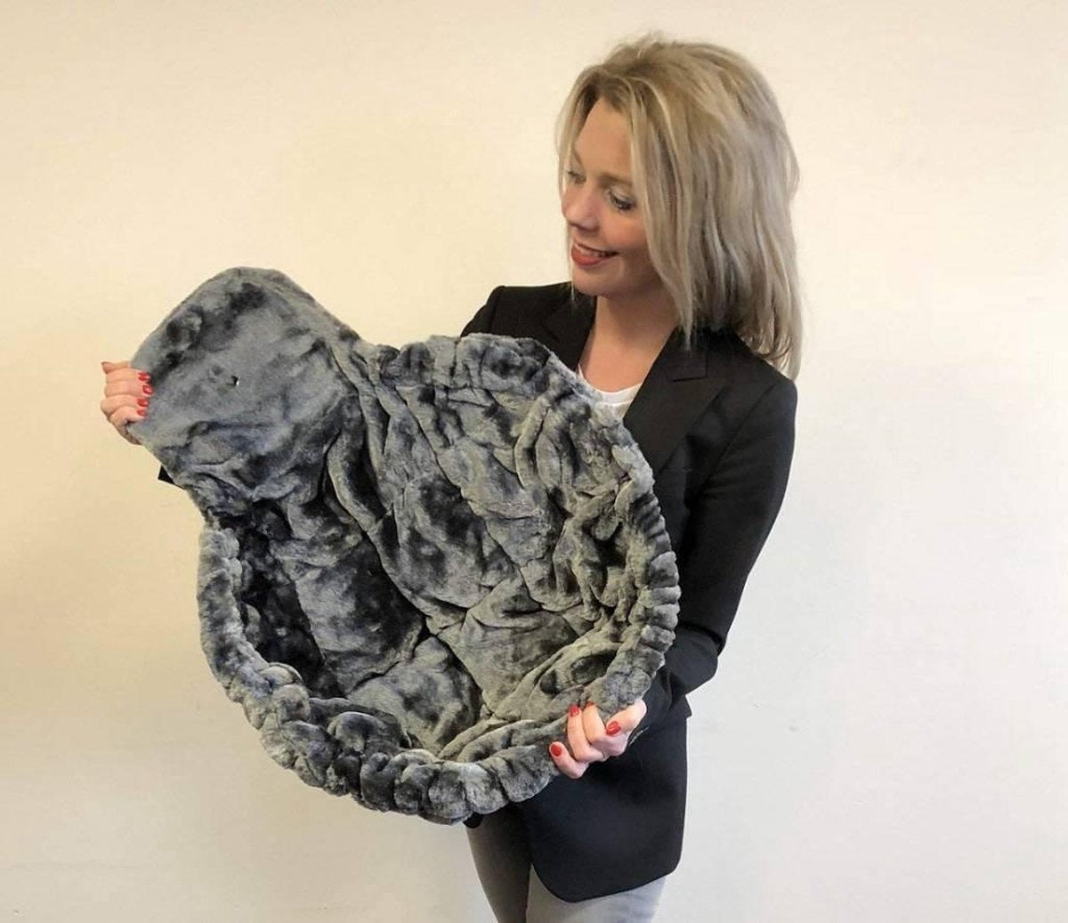 RHRQuality Hangmat 45cm de Luxe Dark Grey Ø 20cm