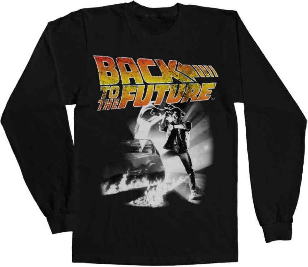 Back To The Future Sweater/trui -3XL- Poster Zwart