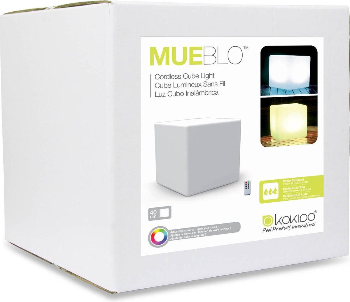 !!MUEBLO Illuminated Cube - 40cm