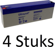 4 Stuks Loodaccu Ultracell UL 12v 2600mAh