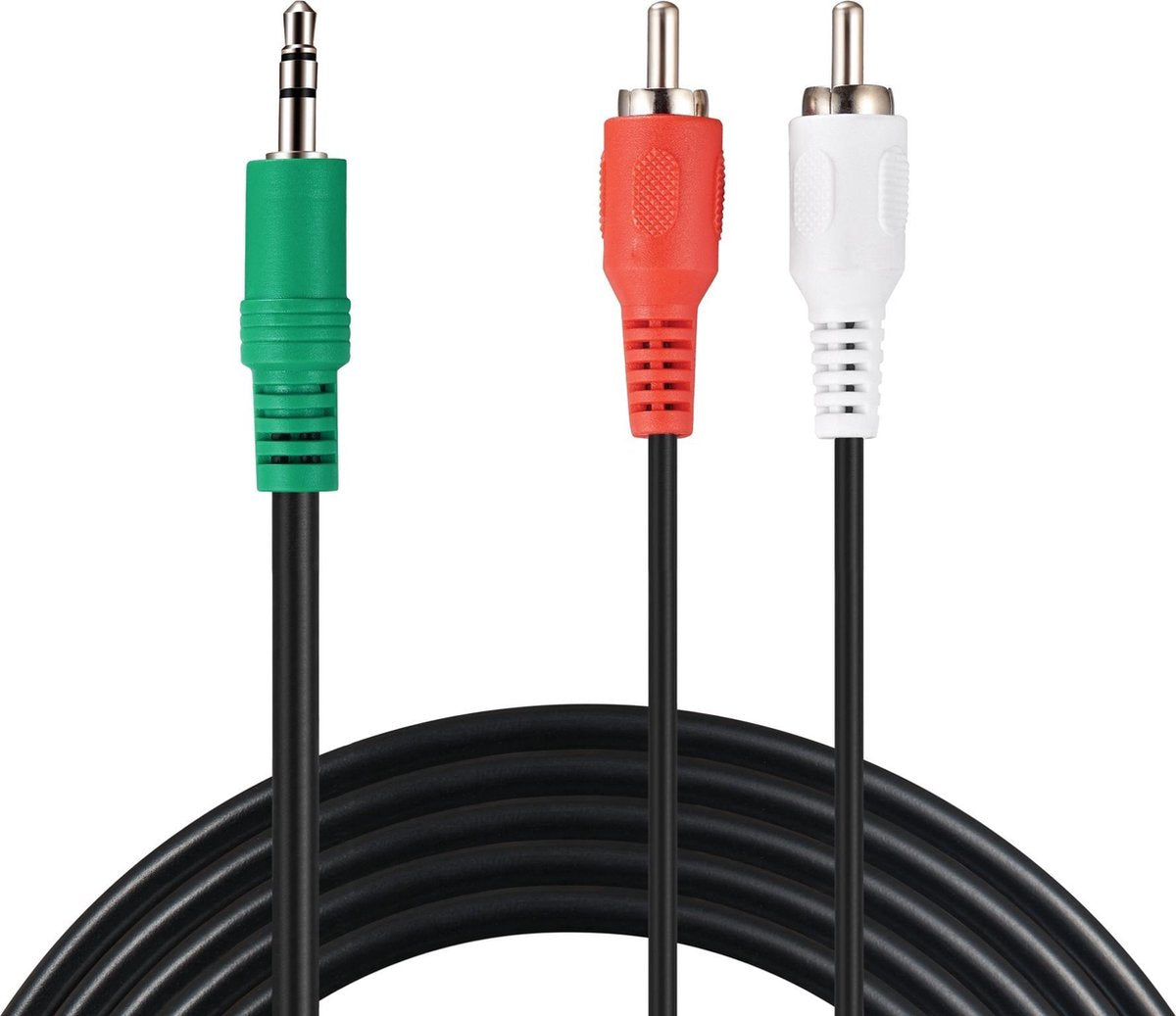 Sandberg MiniJack-M->2xRCA-M 2 m audio kabel