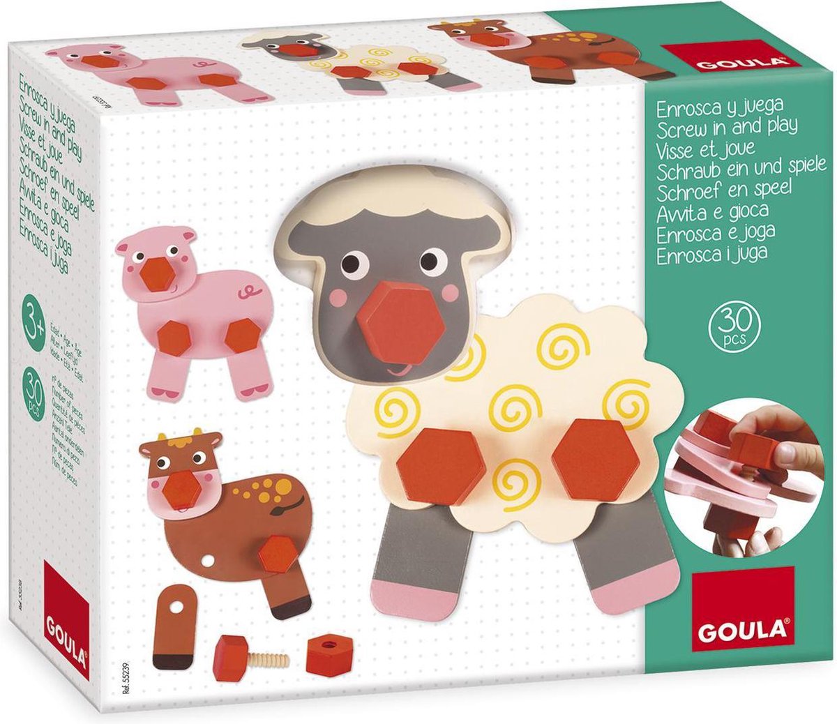 Goula Schroef en Speel Boerderijdieren