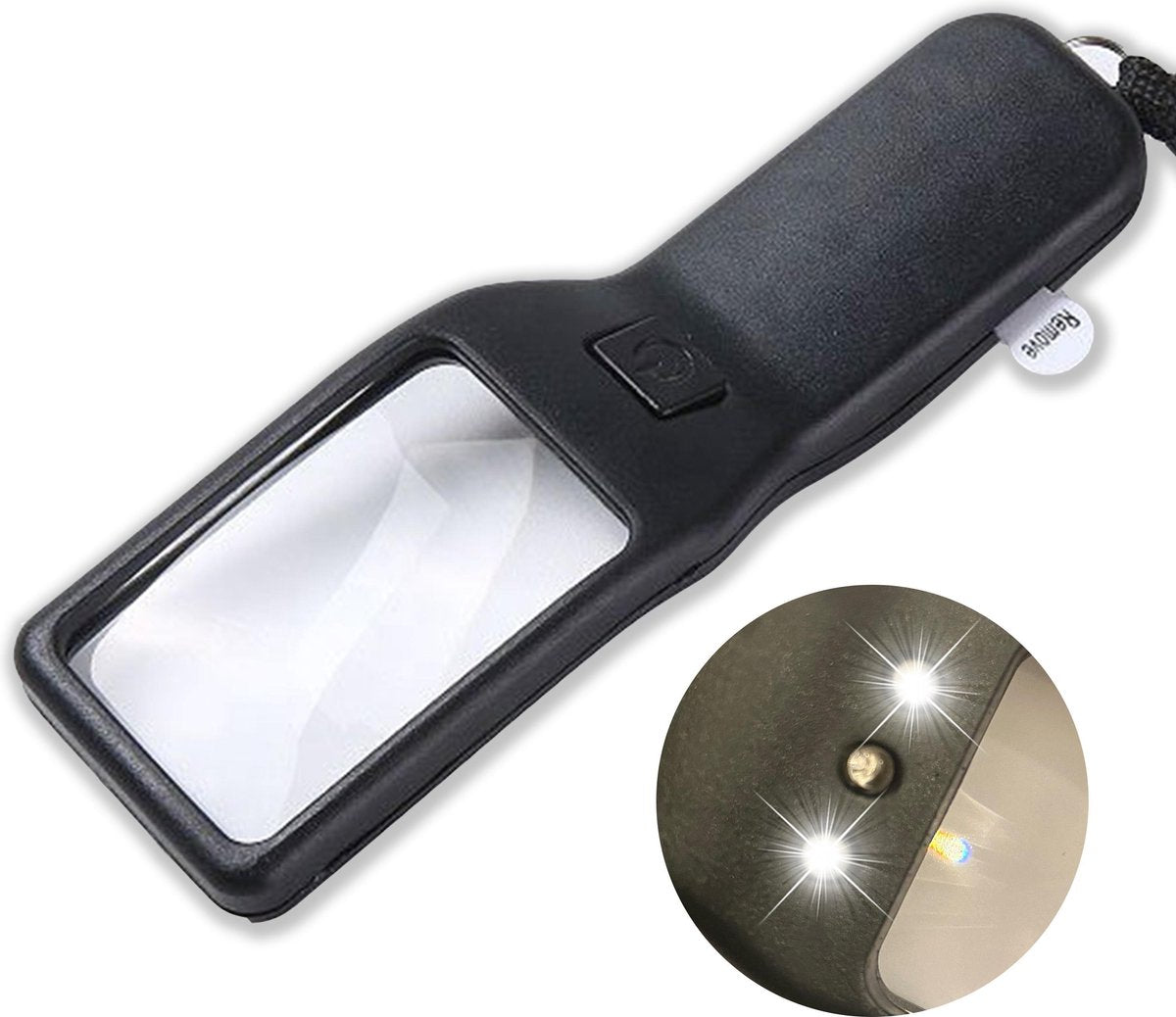 CALMENTA® Vergrootglas met Verlichting – Vergroting 500% - Loeplamp met LED verlichting – UV lamp - Leesloep – Loep – Volwassenen en Kinderen