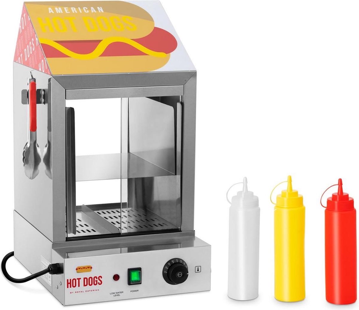 Royal Catering Hotdog - stoompan - 100 hotdogs - 25 broodjes - 1000 W