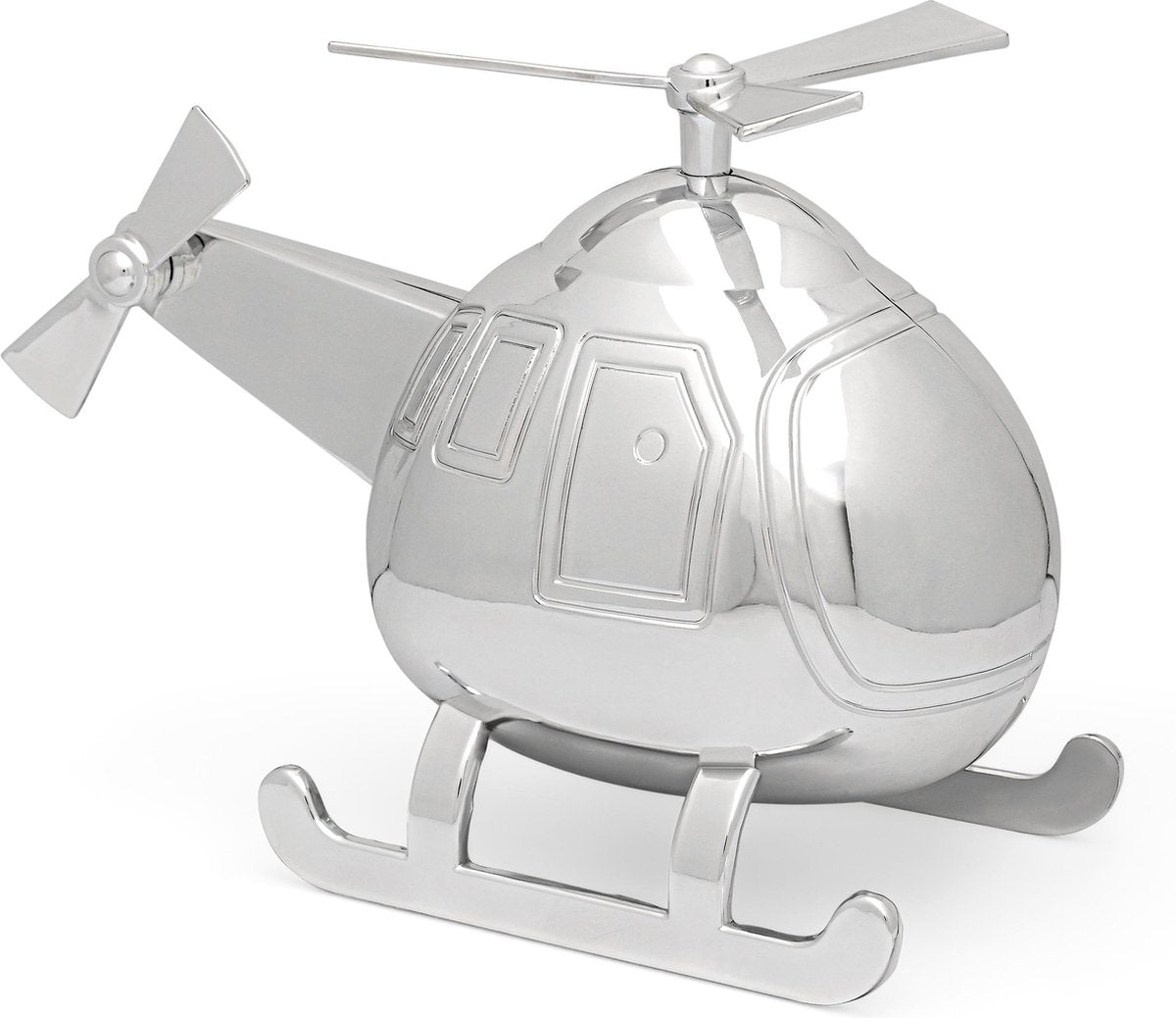Zilverstad - Helikopter Spaarpot Verzilverd
