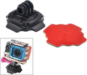 360° Mount Rotatie Handige Bevestiging + Sticker voor GoPro en andere Actiecamera's| Zwart / Black