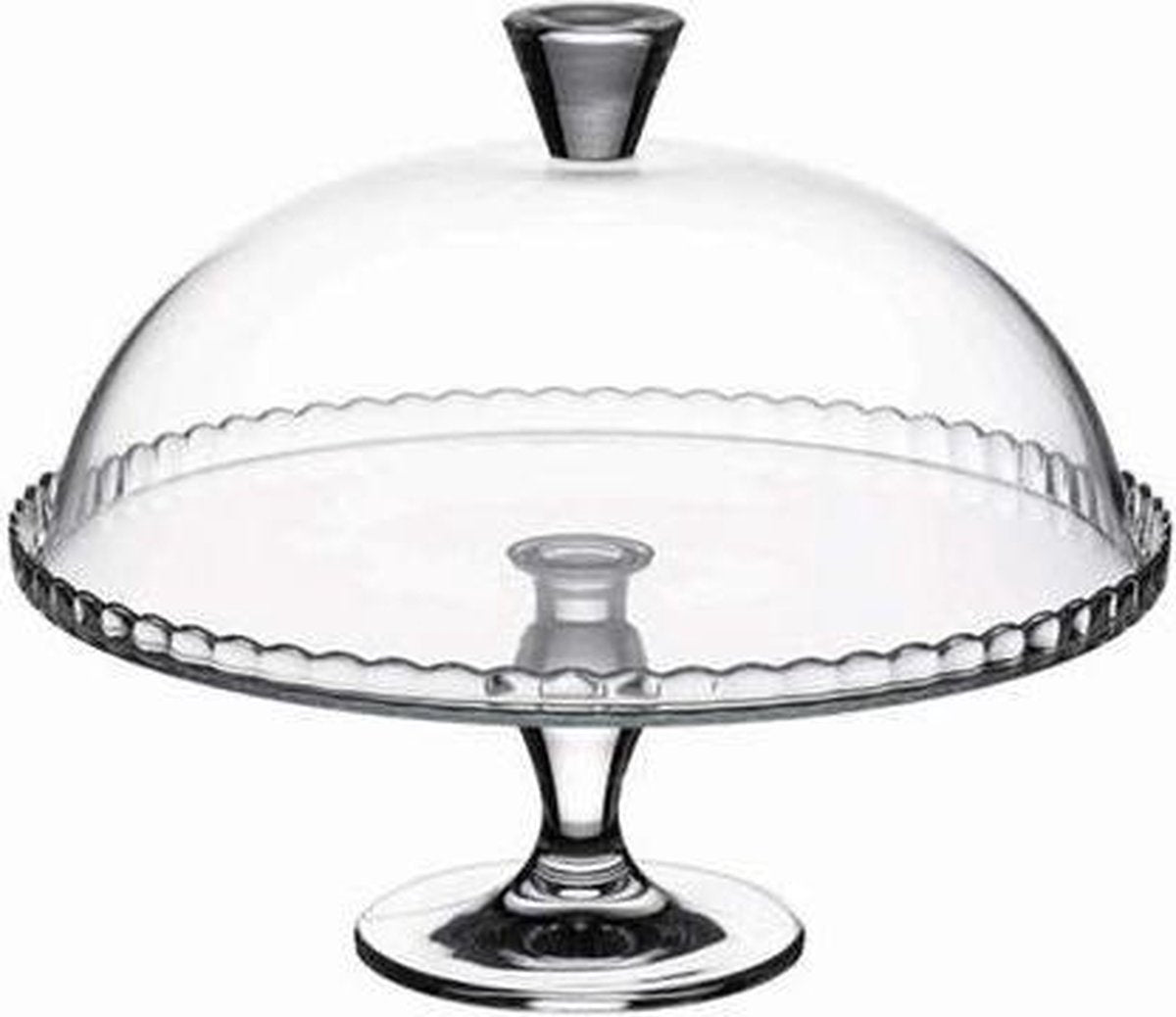 Pasabahce Plateau - Met Stolp - Glas - 32