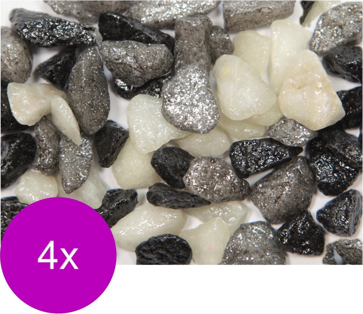 Vdl Aquariumgrind Glamour 5-10 Mm - Aquarium - Siergrind - 4 x Zwart