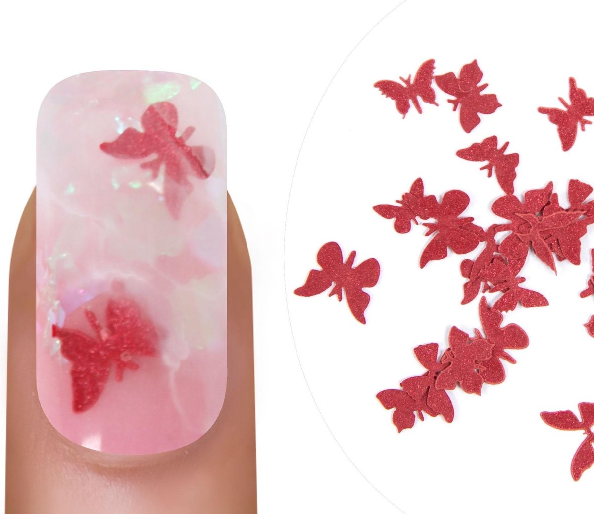 Emmi-Nail Butterflies Red