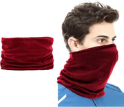 Su.B.dgn 2 Stuks Multifunctioneel Polyester Col Colsjaal - Bivakmuts Balaclava Bandana  Ideaal voor  Sport  Fietsen Motor  - Unisex - Wijnrood