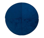 Misioo Speelmat - Rond - Donker blauw - Speelmat baby - Speelmat foam - Luxe speelmat