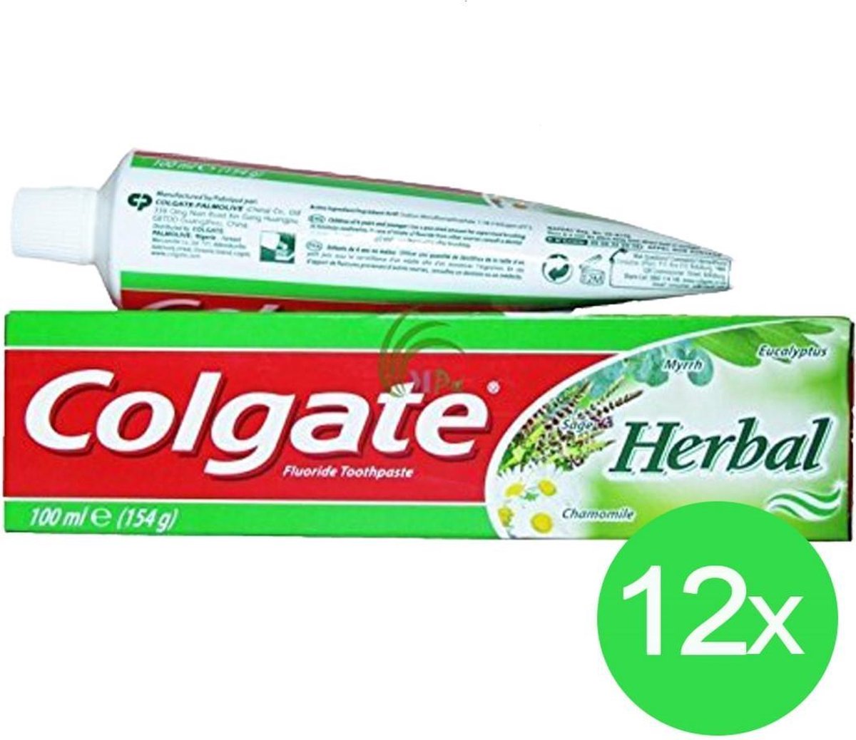 Colgate Herbal - 12 x 100 ml - Tandpasta - Voordeelverpakking