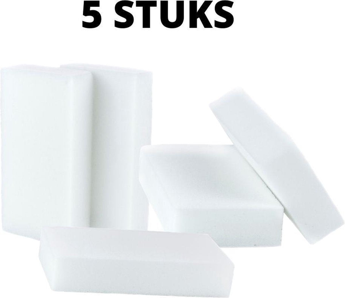 Orange85 Wonderspons - Schoonmaakspons - Reiniger - 5 stuks - Melamine - Spons - Wit - Zacht