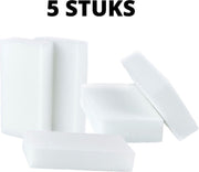 Orange85 Wonderspons - Schoonmaakspons - Reiniger - 5 stuks - Melamine - Spons - Wit - Zacht