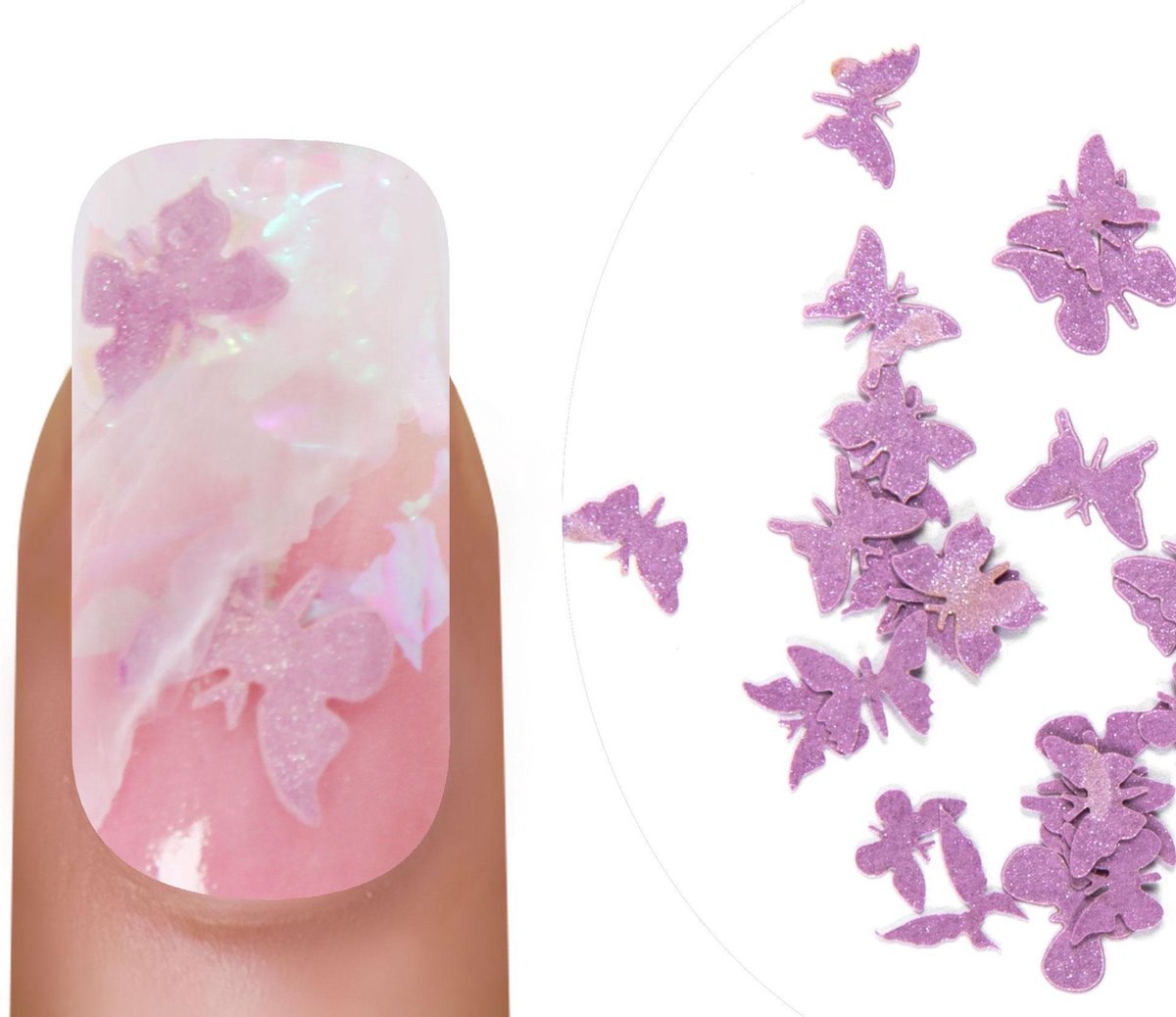 Emmi-Nail Butterflies Purple 1