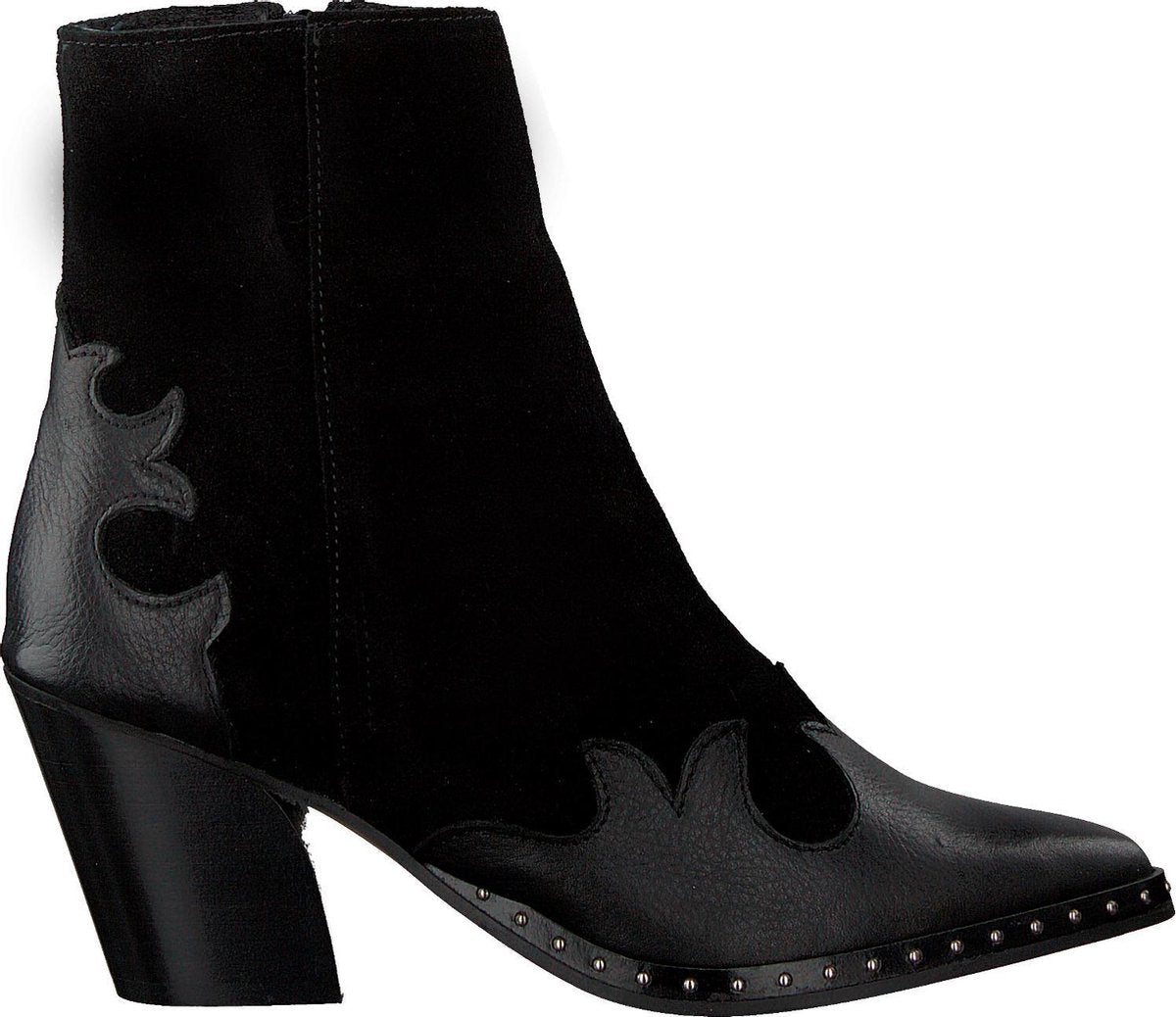 Tango Ella Oblique 12 Enkellaarsjes - Enkelboots - Dames - Zwart - Maat 39