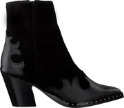 Tango Ella Oblique 12 Enkellaarsjes - Enkelboots - Dames - Zwart - Maat 39