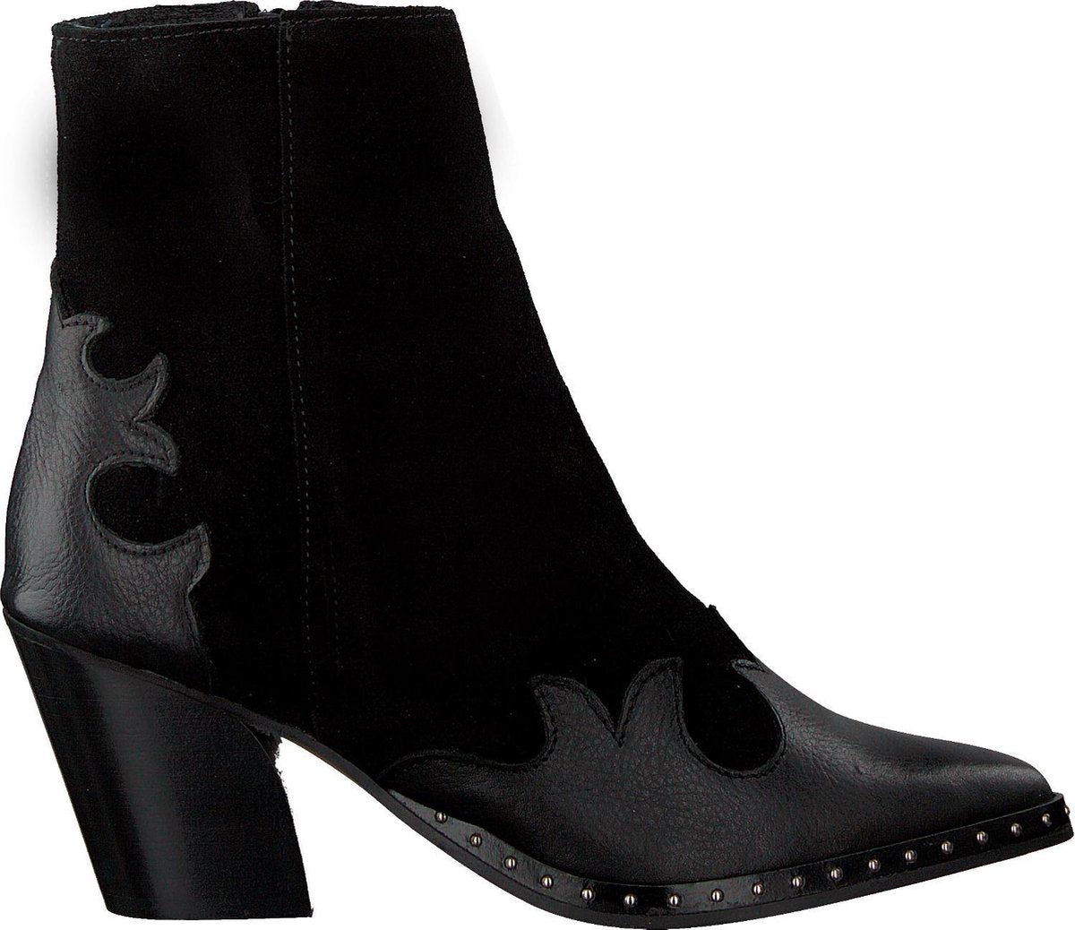 Tango Ella Oblique 12 Enkellaarsjes - Enkelboots - Dames - Zwart - Maat 37