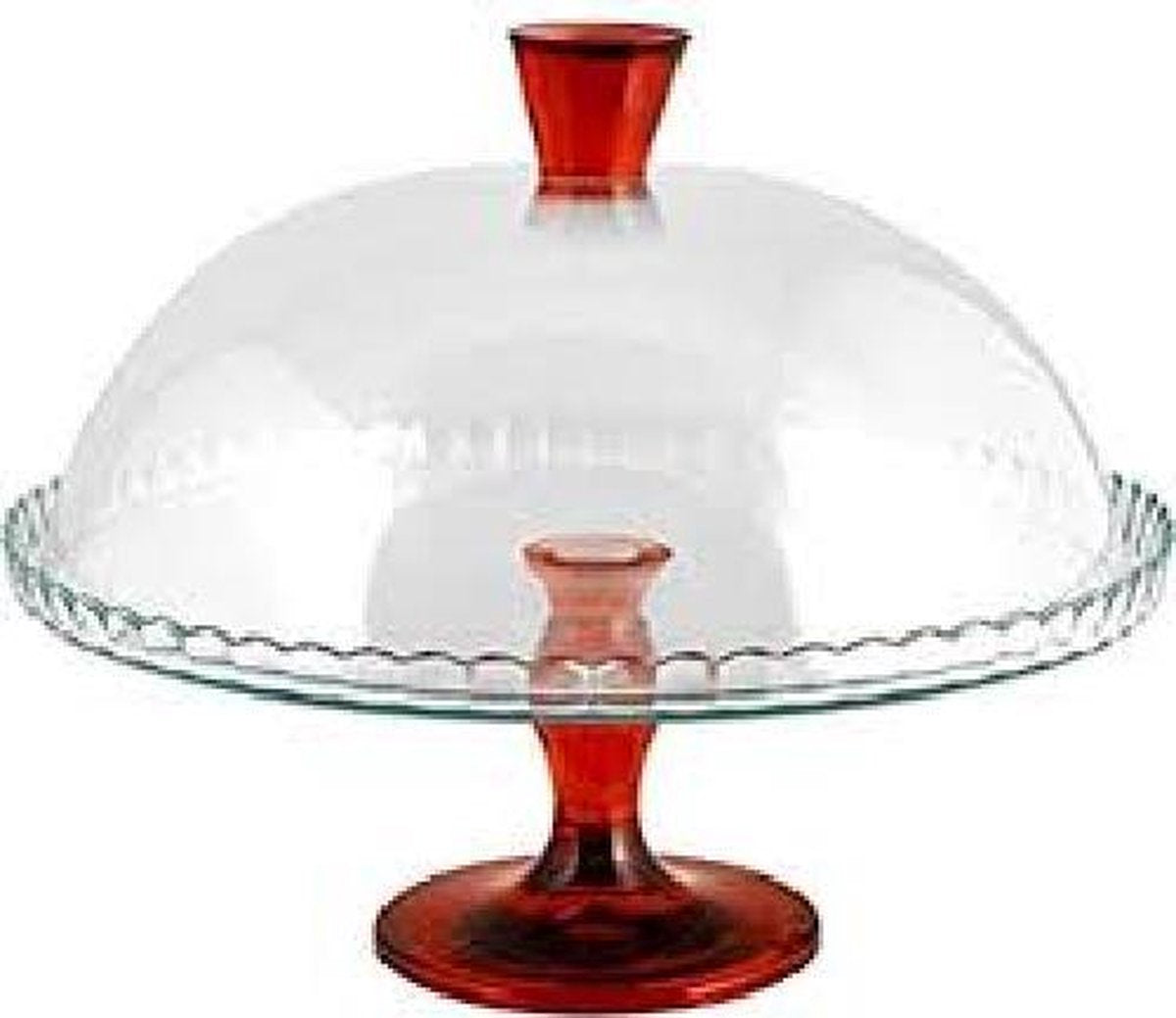 Pasabahce Patisserie - Rode Taartplateau - 322 mm