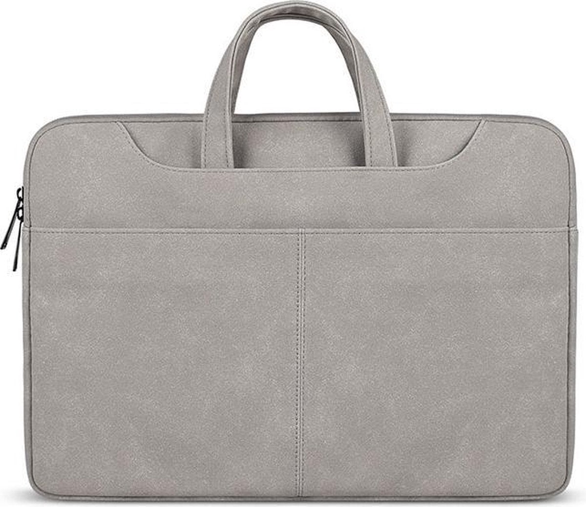 Mobigear Zand Leather Laptop Sleeve / Tas 13.3 inch Grijs