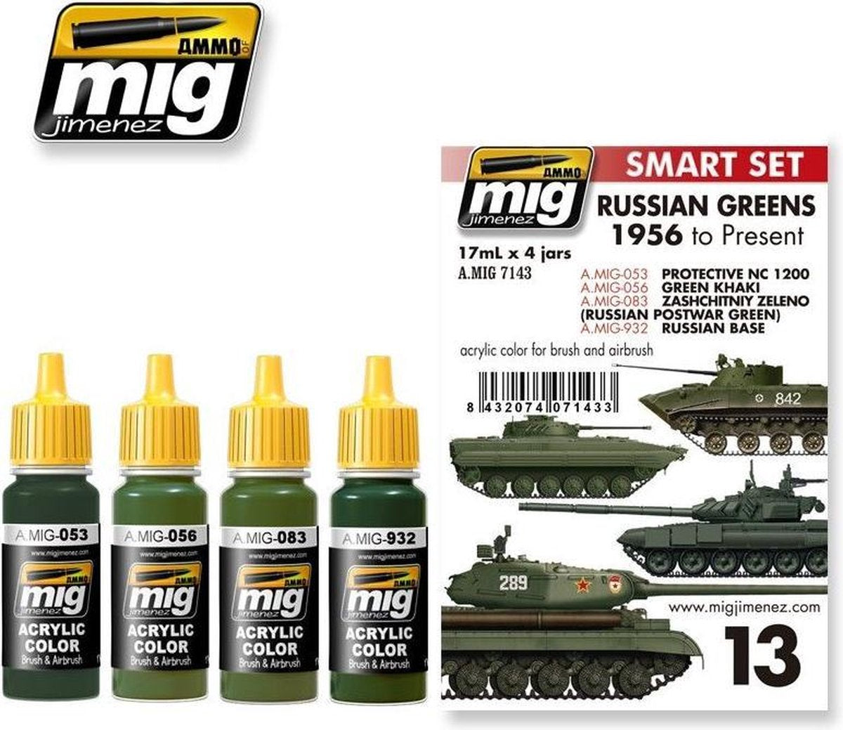 Mig - Russian Greens 1956 To Present (Mig7143)