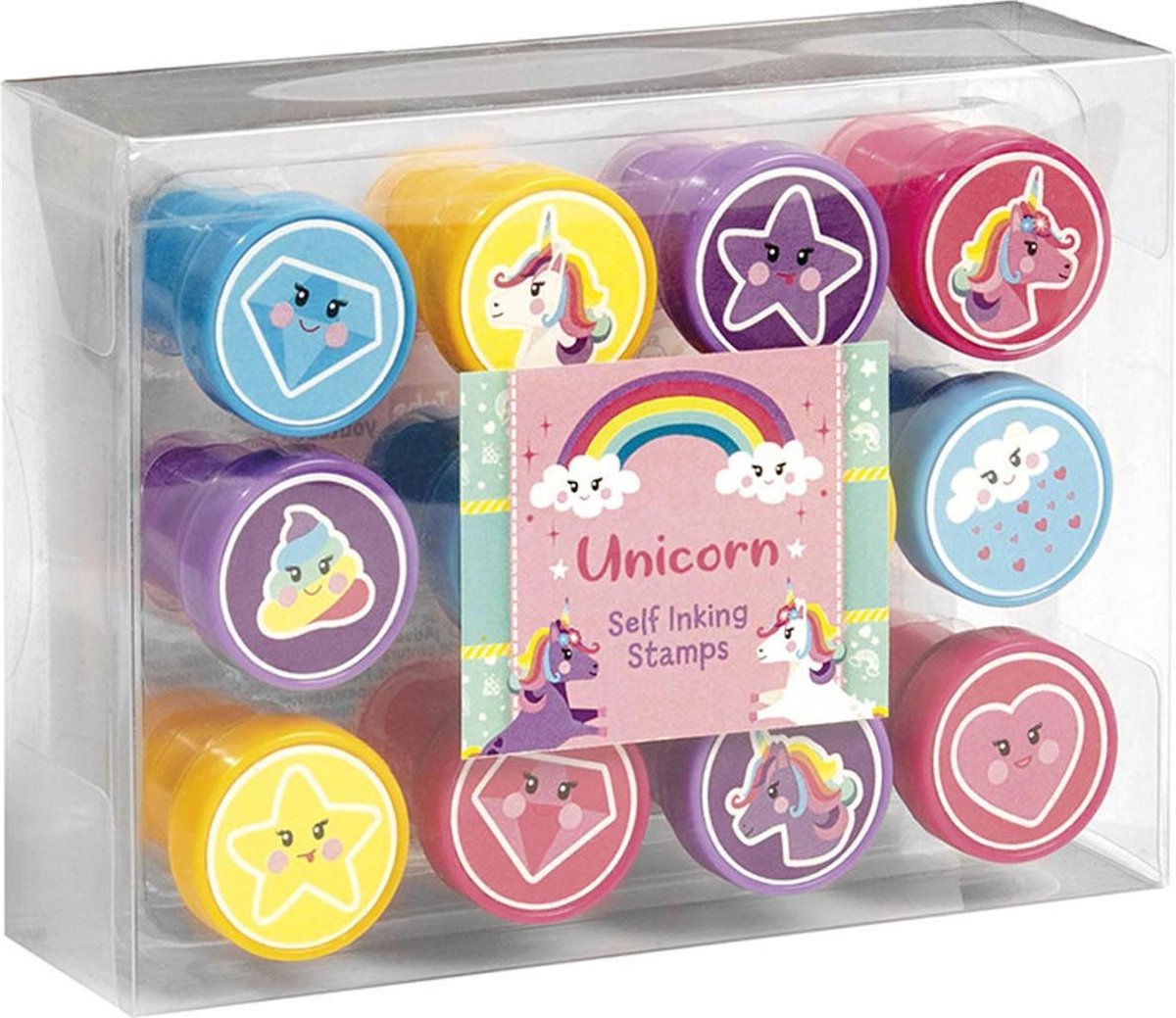 Totum Stempels Unicorn Junior 12 Stuks