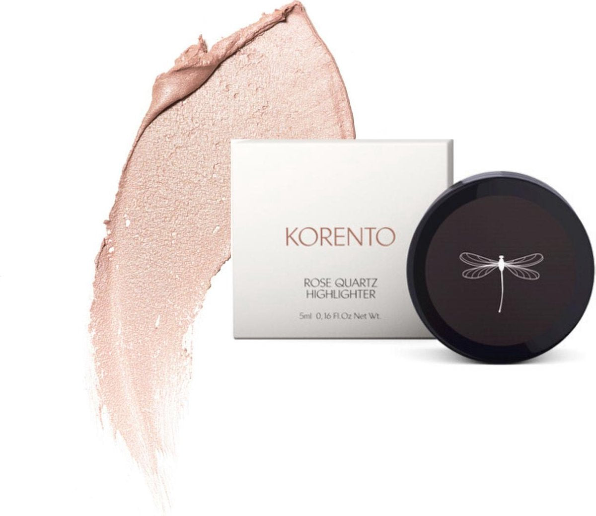 Highlighter - Rozenkwarts - ROSE QUARTZ - 100% Natuulijke Highlighter - Zero Waste - Vegan