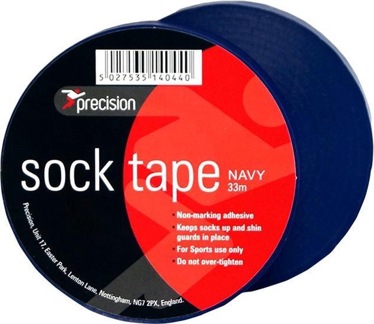 Precision Sokkentape 33 M X 19 Mm Pvc Marineblauw 10 Stuks