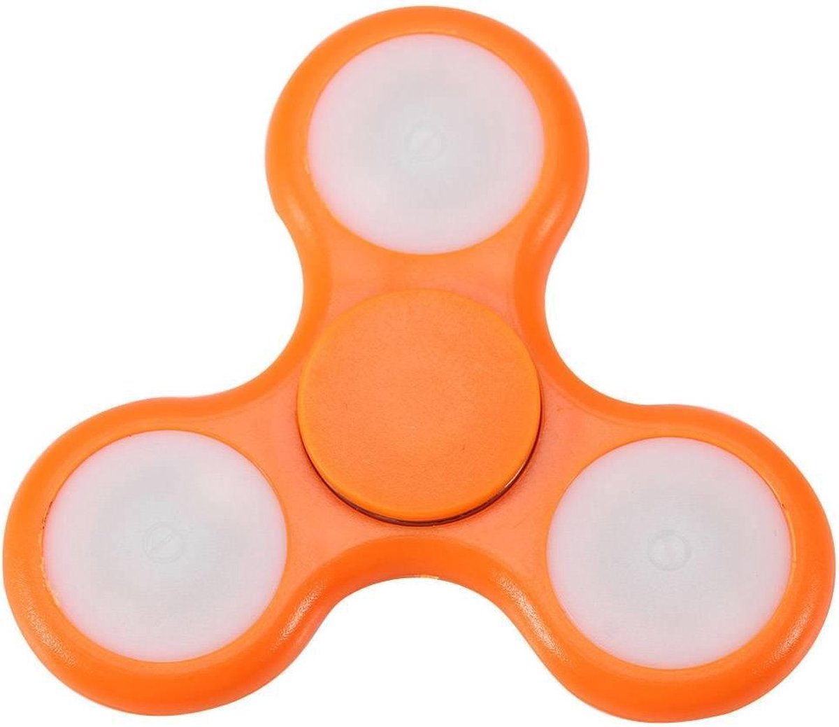iParts4u Hand Spinner met LED verlichting Oranje