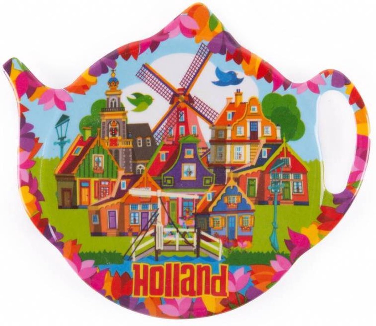 Theezakjeshouder Village Holland - Souvenir