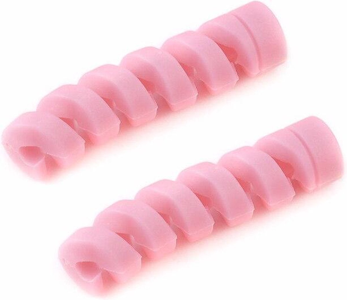 Kabelbeschermer 2 stuks set - Kabel beschermer iPhone en Samsung - Roze