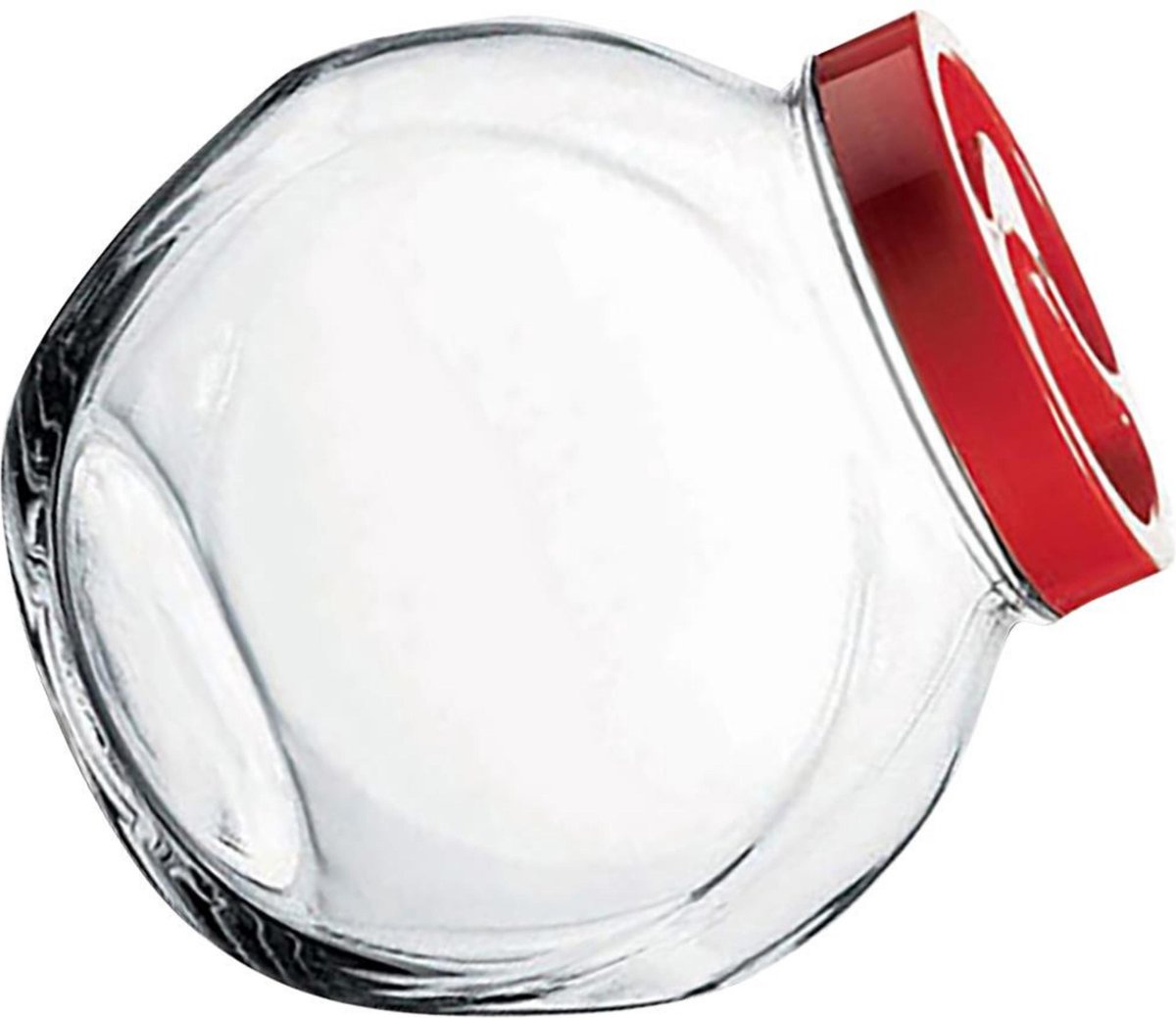 Sweets Snoeppotten met Rode Deksel - Opbergpotten - 1.5 Liter - 6 stuks