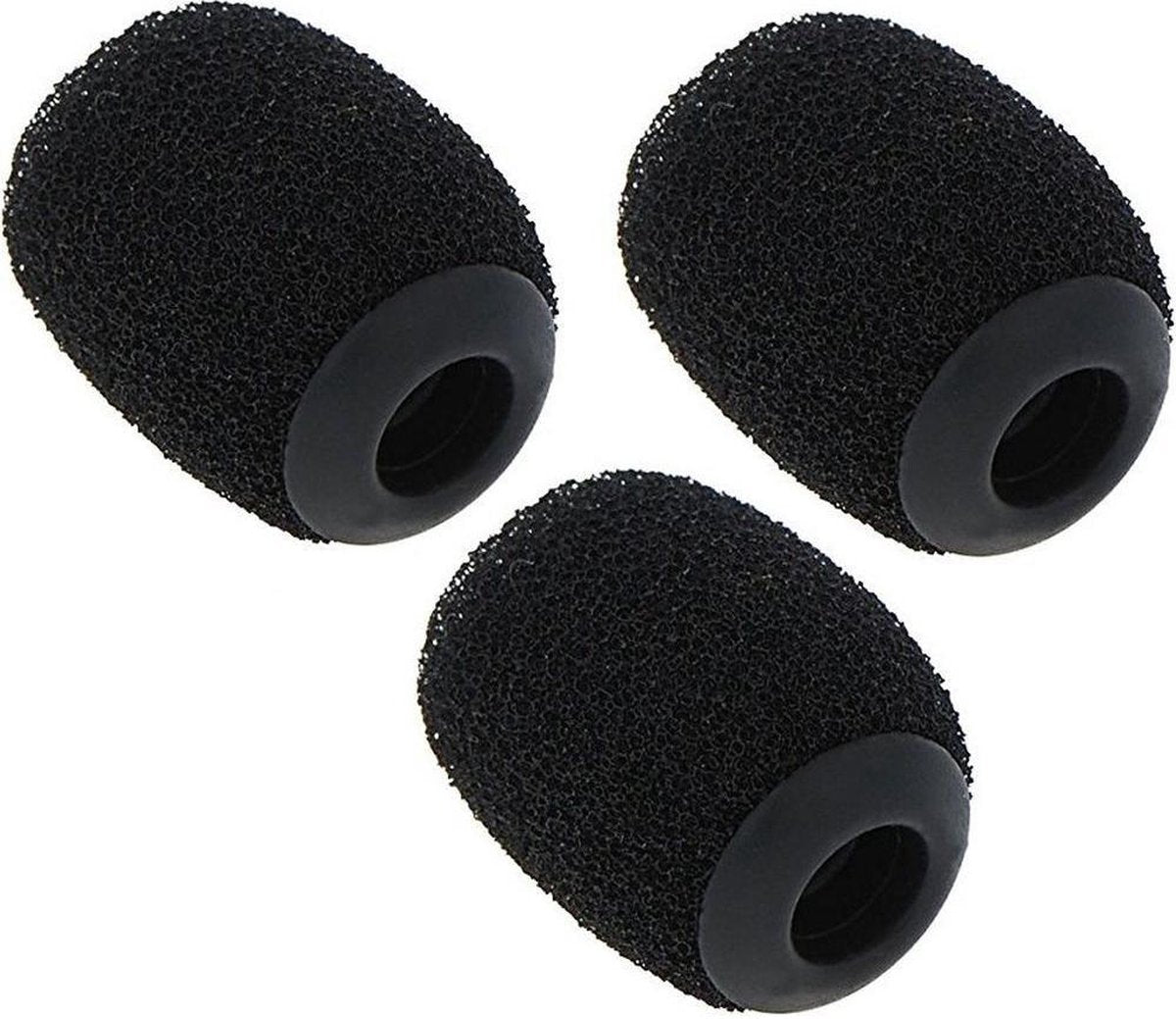 Rode Windscreen voor Lavalier 3 Stuks