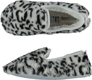 Sloffen - Pantoffels dames - Pantoffels - Sloffen dames - Laag - Panterprint - Wit - Maat 41/42