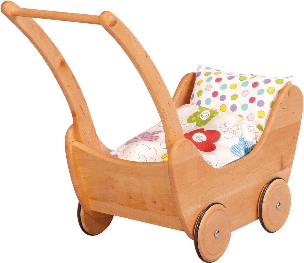 Glückskäfer Poppenwagen Met Kussens 68 X 28 Cm Blank