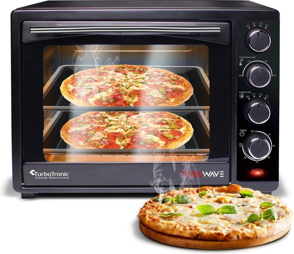 Z-line - Elektrische Oven 35 liter - RVS - 1600W - Zwart - TT-EV35
